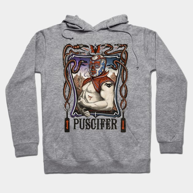 Retro vintage style puscifer Hoodie by NeniTompel